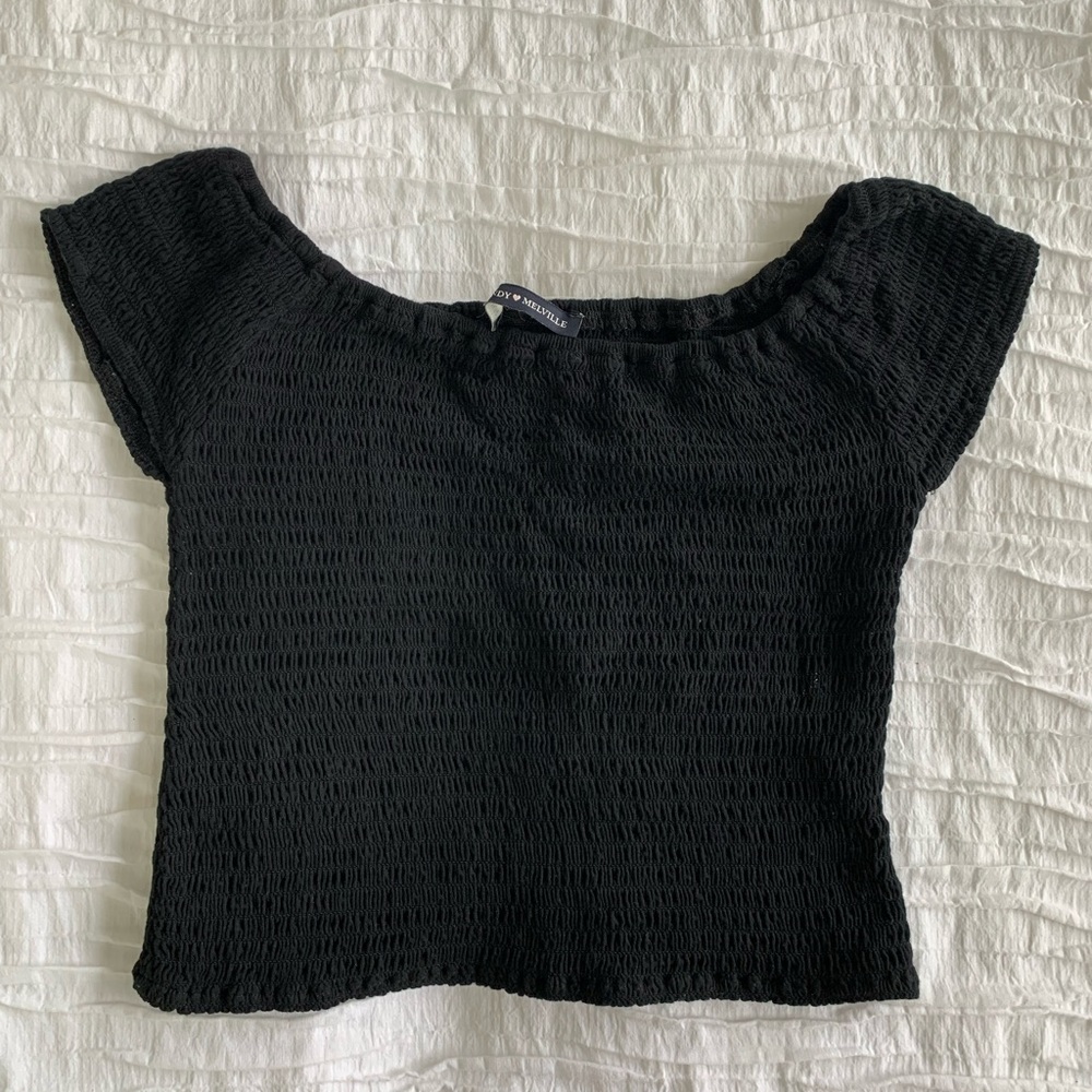 Brandy Melville Black Short Sleeve Top